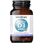 Viridian Vitamin D3 400IU 30 Capsules
