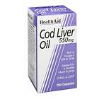 HealthAid Cod Liver Oil 550mg 250 Kapslar