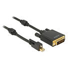 DeLock DVI-D Dual Link - DisplayPort Mini (screw) 1m