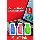 SanDisk USB Cruzer Blade 3x 8Go