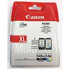 Canon PG-545XL (Noir) + CL-546 (3-couleur)