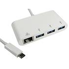 Cables Direct USB3C-ETHGHUB
