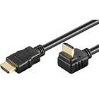 MicroConnect Gold HDMI - HDMI High Speed with Ethernet (angled) 1.5m