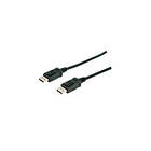 M-CAB DisplayPort - DisplayPort (with latches) 1m