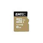 EMTEC Gold+ microSDHC Class 10 UHS-I U1 8GB