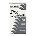 HealthAid Zinc Sulphate 200mg 90 Tablets