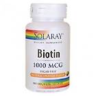 Solaray Biotin 100 Tabletter