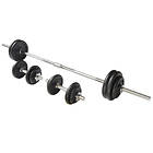 Viavito Black Cast Iron Barbell and Dumbbell Weight Set 50kg