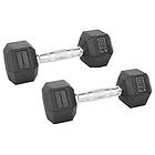 Confidence Fitness Rubber Hex Dumbbells 2x4kg