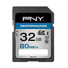 PNY Performance SDHC Class 10 UHS-I U1 80MB/s 32GB