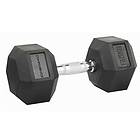 Confidence Fitness Hex Rubber Dumbbell 17.5kg