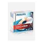 Philips DVD+RW 4,7GB 4x 5-pakning Jewelcase