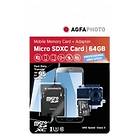 AgfaPhoto High Speed Professional microSDXC Class 10 UHS-I U3 64GB