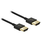 DeLock Slim Premium 18Gbps HDMI - HDMI High Speed with Ethernet 1m