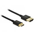 DeLock Slim Premium 18Gbps HDMI - HDMI Mini Haute vitesse avec Ethernet 3m