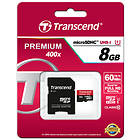 Transcend Premium microSDHC Class 10 UHS-I U1 400x 8Go