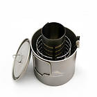 Toaks Ultralight Titanium Alcohol Stove with Pot Cook System