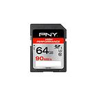 PNY High Performance SDXC Class 10 UHS-I U1 90MB/s 64GB