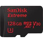 SanDisk Extreme microSDXC Class 10 UHS-I U3 90/60Mo/s 128Go