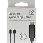 EPZI USB A - USB Micro-B 2.0 (with Lightning) 1m