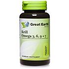 Great Earth Krill Omega 3,6,9+7 60 Kapsler