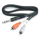 Hosa TRS-203 2RCA - 6.3mm 3m