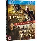Clash of the Titans (2010) (3D) + Wrath of the Titans (3D) (UK) (Blu-ray)