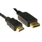 Cables Direct HDMI - DisplayPort 1m