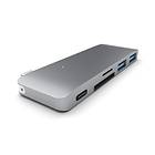 Satechi USB-C Card Reader for microSD/SD With USB+USB-C Hub