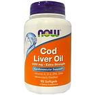 Now Foods Cod Liver Oil Extra Strength 1000mg 90 Kapselit