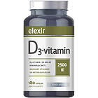 Elexir Pharma D3 Vitamin 2500IU 180 Kapslar