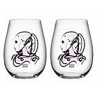 Kosta Boda All About You Love You Glass 65cl 2-pack