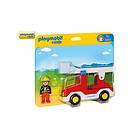 Playmobil 1.2.3 6967 Camion de pompier avec échelle Pivotante