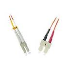 MicroConnect Multimode OM3 50/125 LC/UPC - SC/UPC 1,5m