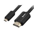 Sharkoon HDMI - HDMI Micro High Speed with Ethernet 1,5m