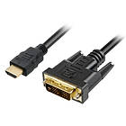 Sharkoon HDMI - DVI-D Single Link 1m