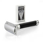 Edwin Jagger Black Chrome 3D Diamond Handle Safety