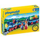 Playmobil 1.2.3 6880 Train étoilé avec Passagers et Rails