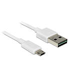 DeLock Dual Easy-USB USB A - USB Micro-B 2.0 0.5m