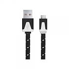 Esperanza Braided Flat USB A - USB Micro-B 2.0 1m