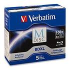 Verbatim BD-R XL 100GB 4x 5-pack Jewelcase
