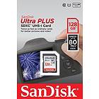 SanDisk Ultra Plus SDXC Class 10 UHS-I U1 80MB/s 128GB