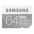 Samsung Pro SDXC Class 10 UHS-I U3 90/80MB/s 64GB