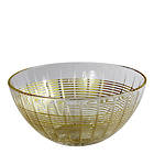 Nybro Crystal Facett Skål Ø200x90mm