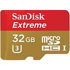 SanDisk Extreme microSDHC Class 10 UHS-I U3 90/60MB/s 32GB