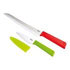 Kuhn Rikon Colori Plus Classic Bread & Paring Knife Set 2 Knives