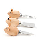 Kikkerland Mice Ostknivsett 1 Kniver (3)