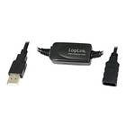 LogiLink Active USB A - USB A M-F 2.0 20m