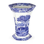 Spode Blue Italian Hexagonal Vase I Porslin 270mm
