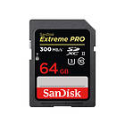 SanDisk Extreme Pro SDXC Class 10 UHS-II U3 300Mo/s 64Go